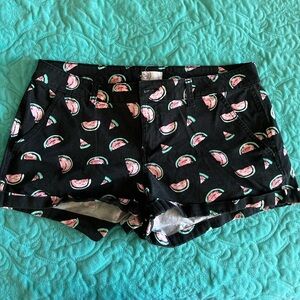 Watermelon Black Shorts Size 13